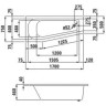 Ванна угловая LAUFEN SOLUTIONS 170x75 см в правый угол, белая 2.2351.0.000.000.1